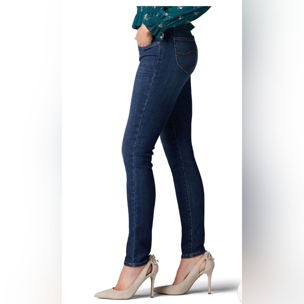 💛❤️Lee Women's Sculpting Skinny Leg Pull-On Jeans - Landslide 351-9117 Size8❤️